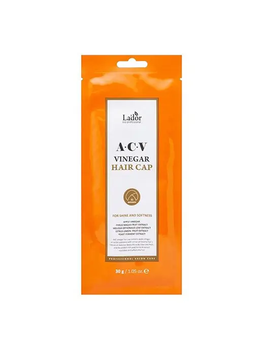 Маска-шапочка для волос с яблочным уксусом ACV VINEGAR HAIR CAP