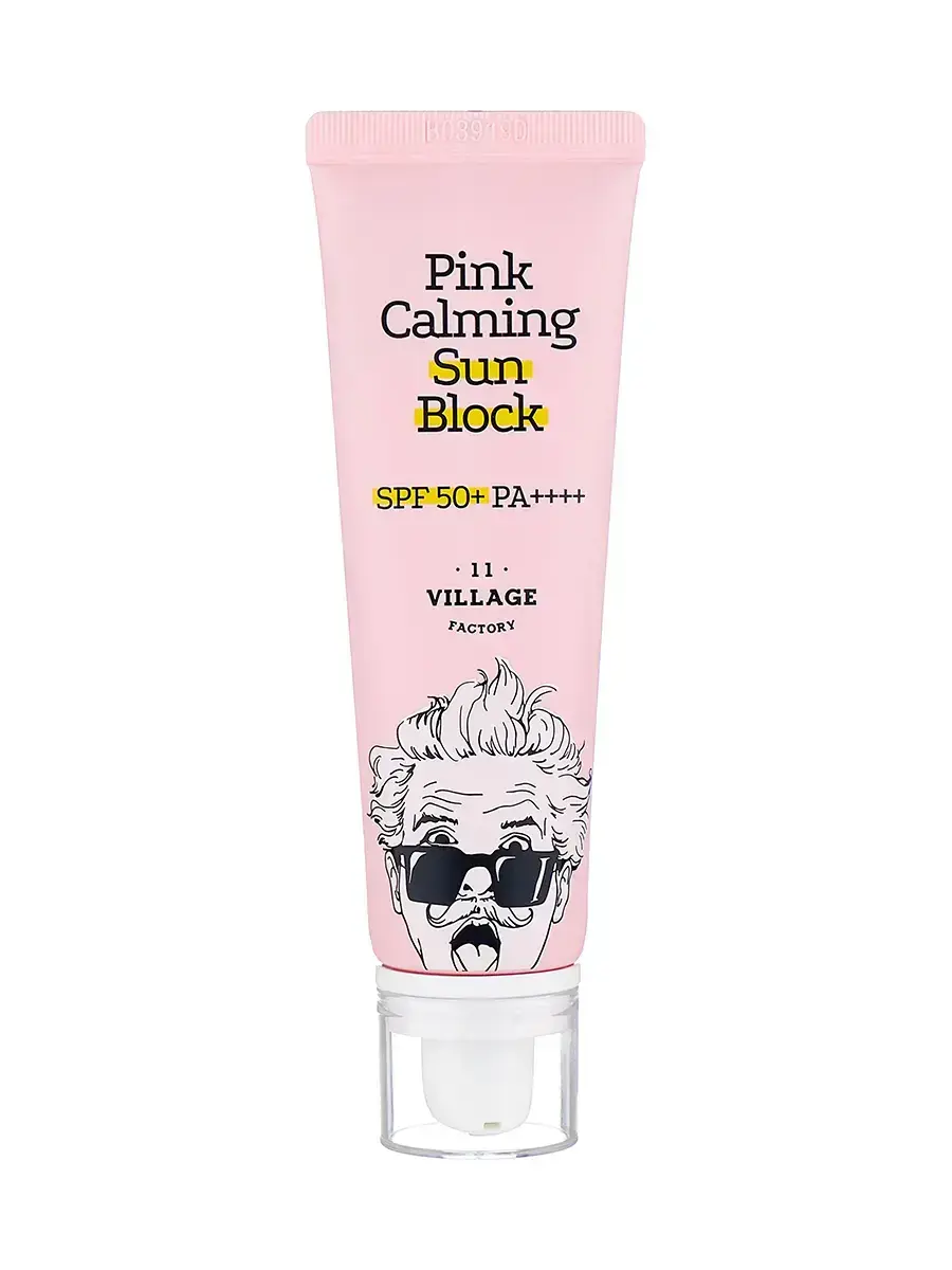 Успокаивающий солнцезащитный крем Pink Calming Sun Block SPF50 PA++++