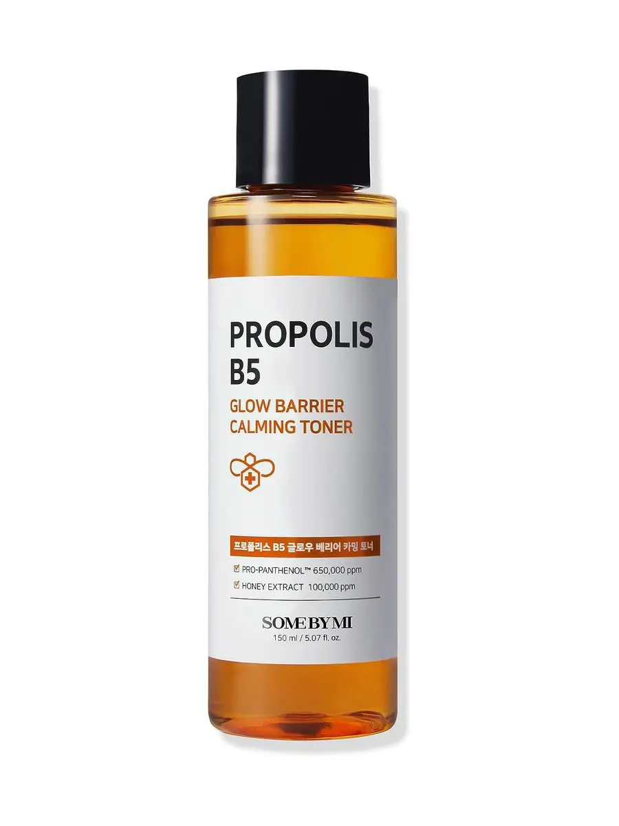 Успокаивающий тонер для лица с витамином B5 и прополисом PROPOLIS B5 GLOW BARRIER CALMING TONER