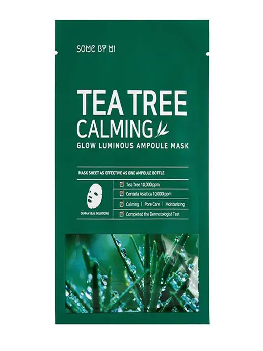 Ампульная тканевая маска для лица экстрактом чайного дерева TEA TREE CALMING GLOW LUMINOUS AMPOULE MASK