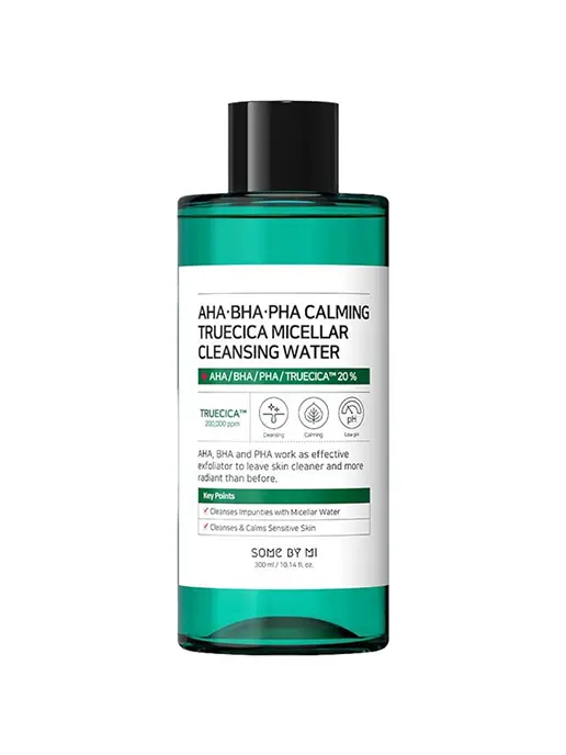 Мицеллярная вода с кислотами и экстрактом центеллы азиатской AHA-BHA-PHA CALMING TRUECICA MICELLAR CLEANSING WATER