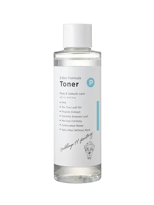 Очищающий и сужающий поры тонер для лица с маслом чайного дерева P SKIN FORMULA TONER